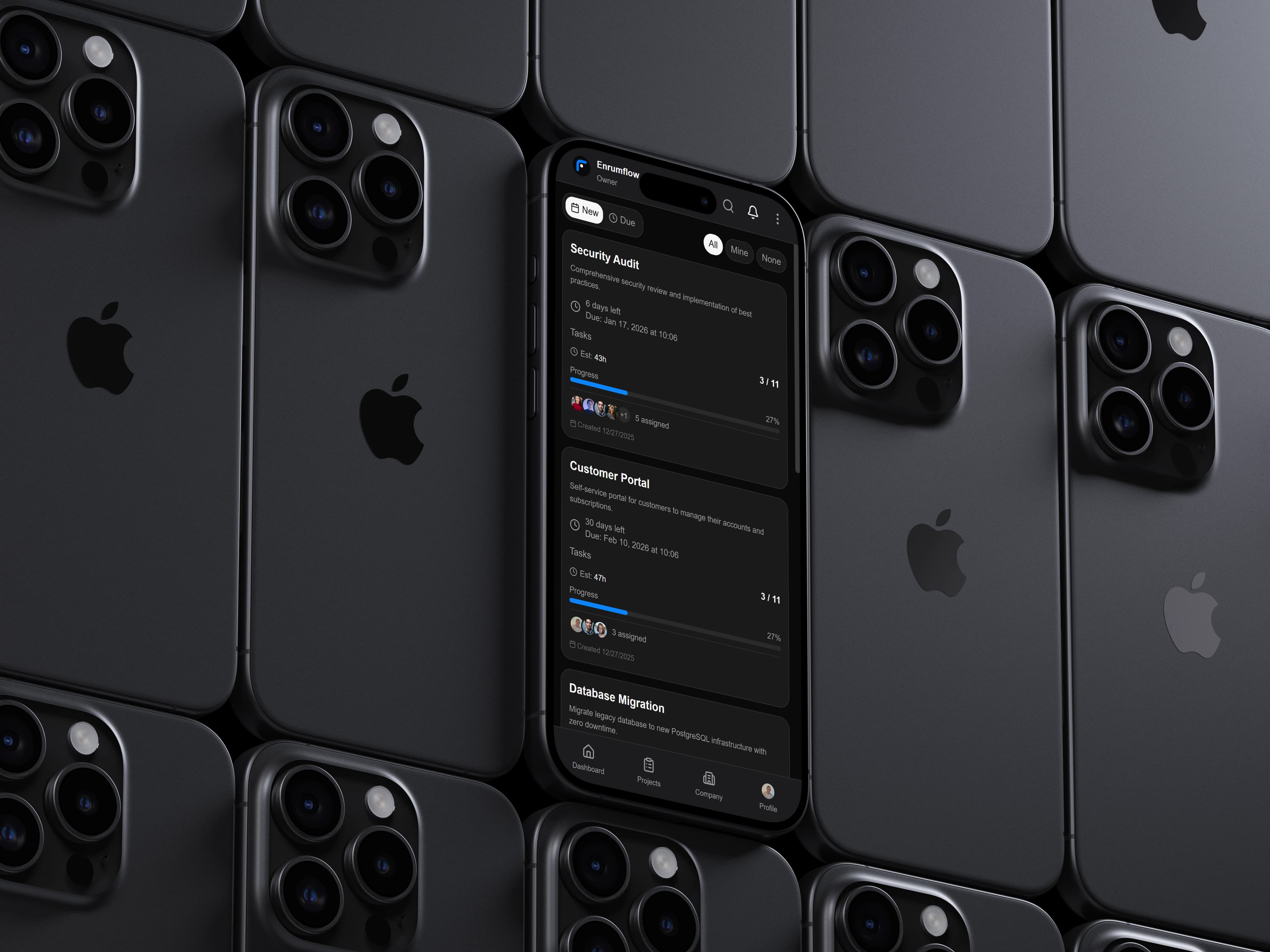 Mobil Projektoversigt